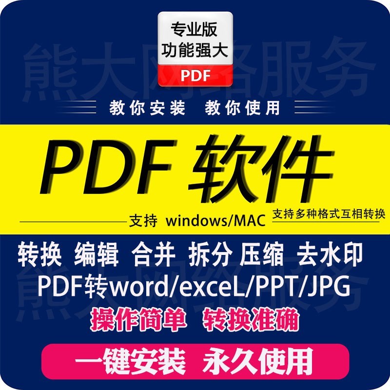 pdf转word编辑软件图片转word转ppt excel pdf编辑转换器合并排版