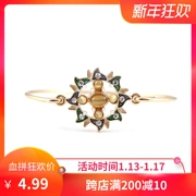 99 carat Trang sức retro phong cách châu Âu và Mỹ thương hiệu SUMNI sun moon stars flash kim cương nữ (PR)