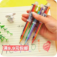 Украшение-шарик, мелки для школьников, многоцветные цветные карандаши, радужная ручка, шесть цветов