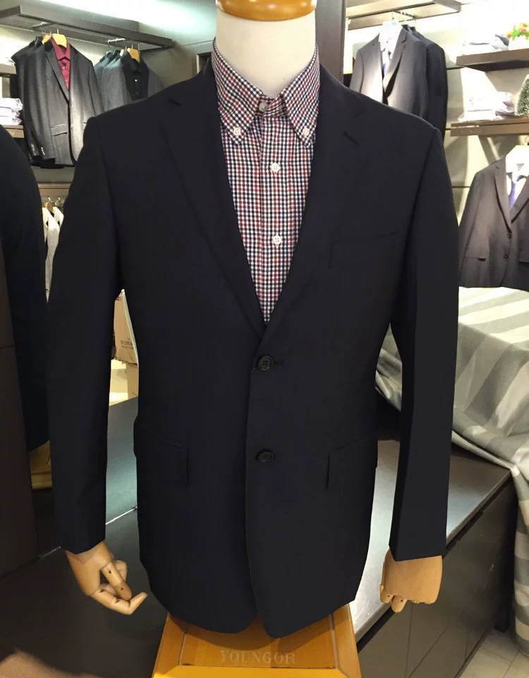 Bộ đếm chính hãng Youngor ăn mặc phù hợp với nam giới chỉ phù hợp với quần TX20193-21DGC - Suit phù hợp