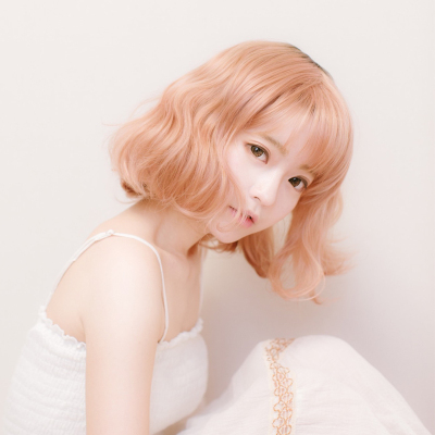 taobao agent Yurisa, the same daily home, Harajuku street shooting dream fluffy gold powder short curly hair lolita cosplay wig