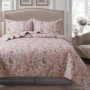 Sợi bông màu hồng bông trải giường ba bộ chăn bông được giặt bằng đôi điều hòa - Trải giường ga trải nệm