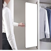 Tủ quần áo gương nội thất cửa theo dõi nhà di động đơn giản phù hợp gương tích hợp trượt tủ kéo dài - Gương