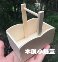 Окрашенная деревянная игрушка, фигурка, корзина, коробка, держатель для ручек, DIY