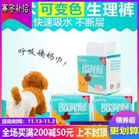 Золотая собака Мао собаки физиологические штаны Сука летом Большой собачья собака Менструальная одноразовая женщина -собака Санигирный салфет