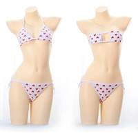 Bikini siêu nhỏ Nhật Bản ren-up dâu tây dâu tây lớn dâu ngọt ngào ngọt ngào tiểu béo loạt nước chết - Bikinis đồ bơi 1 mảnh váy