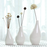 Северные простые белые, играющие творческую гостиную Home TV Cabinet Ceramic Ceramic Coremer Dry Flower Vase Vase