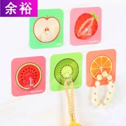 [Cửa hàng bách hóa Yuyu] Móc trái cây dính cửa mạnh mẽ miễn phí không có dấu vết móc phòng tắm nhà bếp móc đa năng - Thiết bị sân khấu