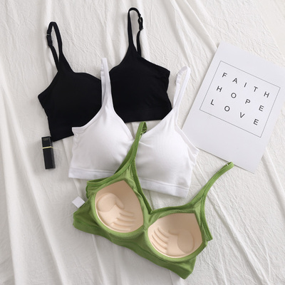 taobao agent Tube top, thin bra top, supporting top with cups, tank top, internet celebrity