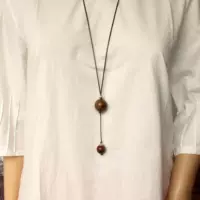 Ретро длинное универсальное ожерелье из жемчуга, аксессуар подходит для мужчин и женщин, подвеска, свитер, летняя цепочка, простой и элегантный дизайн