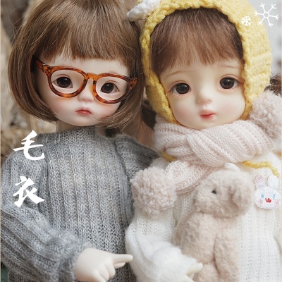 taobao agent Doll suitable for men and women, winter clothing, jacket, sweater, scale 1:6, loose fit