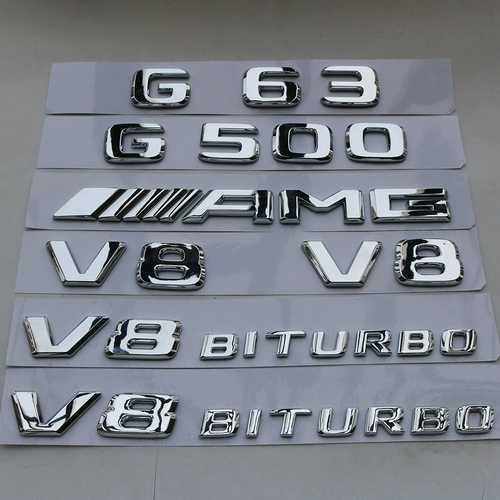 Новый Mercedes -Benz G500 G63 G65 AMG Modified Car Makeling Label V8 Biturbo Side Label