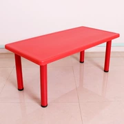 Bàn nhựa mẫu giáo trẻ em hình chữ nhật màu dày bàn học nhựa và bàn đặt bàn ghế - Phòng trẻ em / Bàn ghế