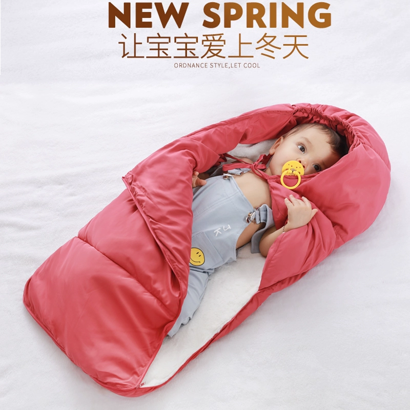Túi ngủ cho bé chăn bông chống đá mùa thu đông plus nhung dày dặn - Túi ngủ / Mat / Gối / Ded stuff