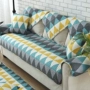 Bông vải ghế sofa đệm trượt Four Seasons chung tối giản hiện đại đệm dày bông khăn liệm che bao gồm tất cả Bắc Âu - Ghế đệm / đệm Sofa đệm ghế sa lông