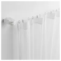 Ikea, белая ткань, розовая штора для домашнего использования
