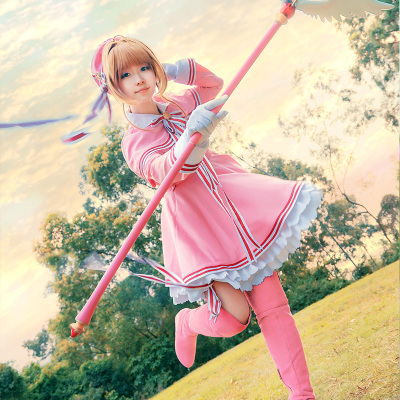 taobao agent Early Beast Cat spot] Hundred -changing Sakura New Cover Costful Combat Service COSPLAY Server Sakura Cosply