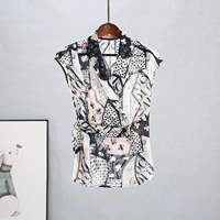 Ретро летняя одежда, рубашка, коллекция 2023, французский ретро стиль