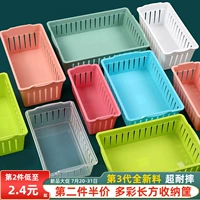Настольная пластиковая прямоугольная корзина для хранения, коробка, универсальная кухня, коробочка для хранения