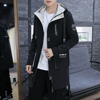 Плащ для мальчиков, весенняя осенняя куртка, трендовое тонкое пальто для отдыха, в корейском стиле