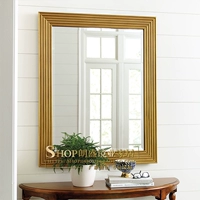 Европейская стиль крыльца на стене -декоративное декоративное зеркальное зеркало золото американское искусство фон еда