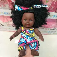 Trumpet mô phỏng búp bê giả đồ chơi búp bê trẻ em tắm mô hình thực tế da đen cô gái búp bê - Đồ chơi mềm gấu bông pikachu
