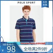 Áo thun thể thao nam mùa hè 2019 áo polo nam ngắn tay thời trang ve áo T-shirt sọc màu áo sơ mi nam - Polo