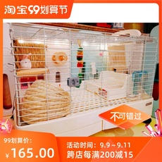 Клетка 兔爸哥家/日本sanko品高兔笼豚鼠抽屉易清理滑轮超大兔笼c62包邮