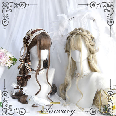 taobao agent Swanjia-Doll-doll Mito Rolly Tower Wig cute light golden brown forest long curly hair-| Bobo milk tea |