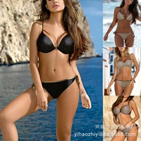 2019 mới chia lưới áo tắm bikini gợi cảm màu thuần khiết áo tắm n - Bikinis ao boi nu