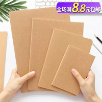 16K Cowhide Paper Notepbook Simple Square Блокнот ноутбук A5 Blank Retro Car Line Книга установка