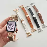 Новая тонкая фарфоровая пряжка бабочки подходит для Apple Watch S9 ремешок d -типа металлическая ниша AppleWatch8se