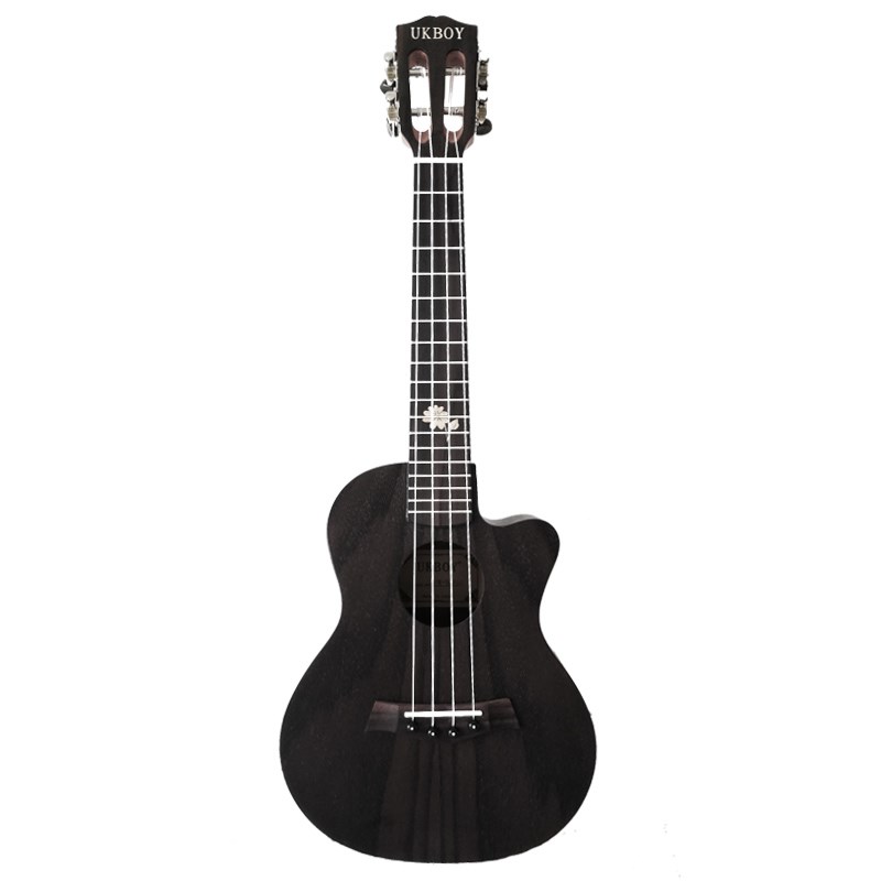 大人の古典の23寸の尤克里の小さいギターのウクレレの黒色は角の初心者の入門項の女子学生の琴に欠けます
