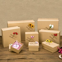 Ретро кожаная прямоугольная квадратная подарочная коробка, подарок на день рождения, оптовые продажи