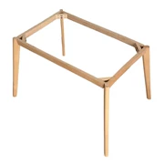 Bàn ăn tùy chỉnh bàn ăn bàn máy tính bàn chân gỗ rắn chân gỗ với bàn kích thước lớn phụ kiện khung chân khuynh diệp - FnB Furniture