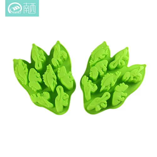 Юго -западный инструмент для выпечки 7 Big Dinosaurs Cake Rice Cake Food Silicone Silicone Dold