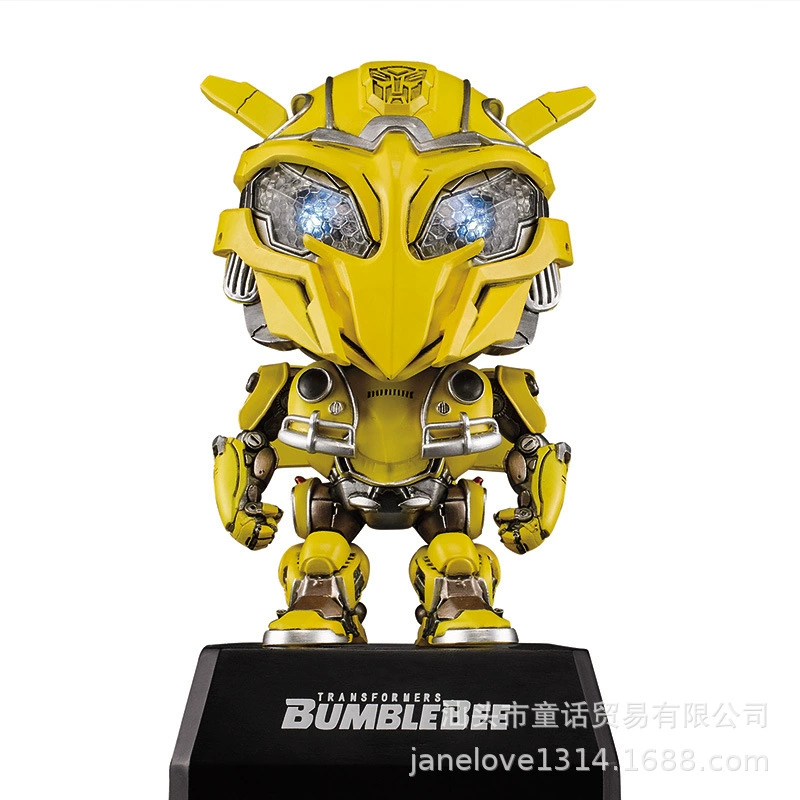 Phiên bản Transformers Q được ủy quyền chính hãng Bumblebee Transformers Optimus Prime trang trí xe mô hình bằng tay - Khác