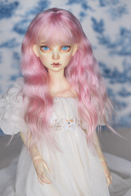 taobao agent Dollyplanet BJD 3 -point baby with Mahai wigs/wool long hair pink