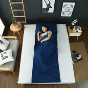 Du lịch qua túi ngủ bẩn di động trong nhà đôi khách sạn đơn du lịch dày vải dày không phải chăn Hàn Quốc - Túi ngủ
