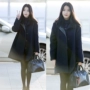 Mùa xuân và mùa thu 2017 mới của phụ nữ phiên bản Hàn Quốc của ngôi sao IU với đoạn văn trong phần dài của học sinh áo len dày màu đen thủy triều - Áo Hàn Quốc áo khoác dạ dáng dài hàn quốc