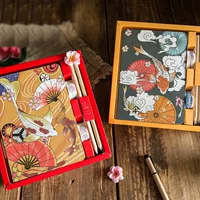 Подарочная коробка, комплект, блокнот в стиле древности, лента, свежий ноутбук, китайский стиль