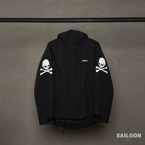 Sailoon Spot Mastermind Japan Ribbon Silver System негабаритный череп Ma-1 куртка куртки