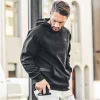 Cơ bắp đội trưởng áo len thể thao nam đào tạo bóng rổ lỏng lẻo hoodie mùa thu thể dục chạy áo khoác - Thể thao lông cừu / jumper những mẫu áo thu đông đẹp nhất