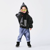 Демисезонная модная детская куртка, в корейском стиле, свободный крой, 74W