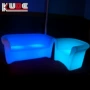 Nội thất sofa hiện đại, sofa nhựa hộp đêm, nội thất led chiếu sáng, chống thấm và chống rơi, sạc điều khiển từ xa - FnB Furniture chân bàn gỗ vuông