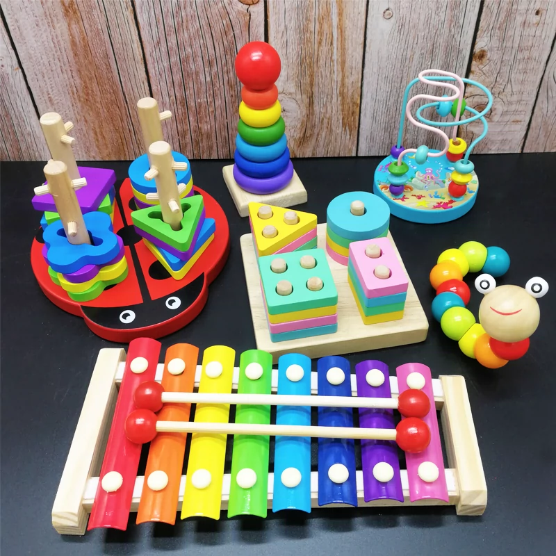 Đàn piano trẻ sơ sinh tám tay xylophone 8 tháng tuổi - Đồ chơi âm nhạc / nhạc cụ Chirldren