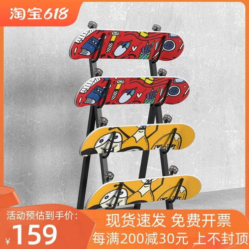 Оборудование для спортзала, система хранения, скейтборд