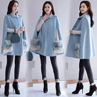 Áo len nữ phiên bản Hàn Quốc áo khoác mỏng cho nữ áo khoác ngắn mùa thu và mùa đông kiểu dơi 2018 kiểu mới là mỏng - Áo Hàn Quốc áo dạ nữ dáng ngắn