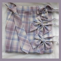 Оригинальная японская студенческая юбка в складку для школьников, галстук-бабочка, галстук