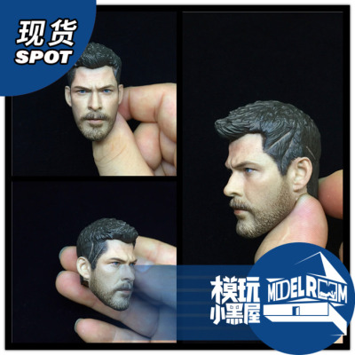 taobao agent Spot 1/6 Horn Fighter Thor, Chris Heims Worth soldiers head carving non -HT